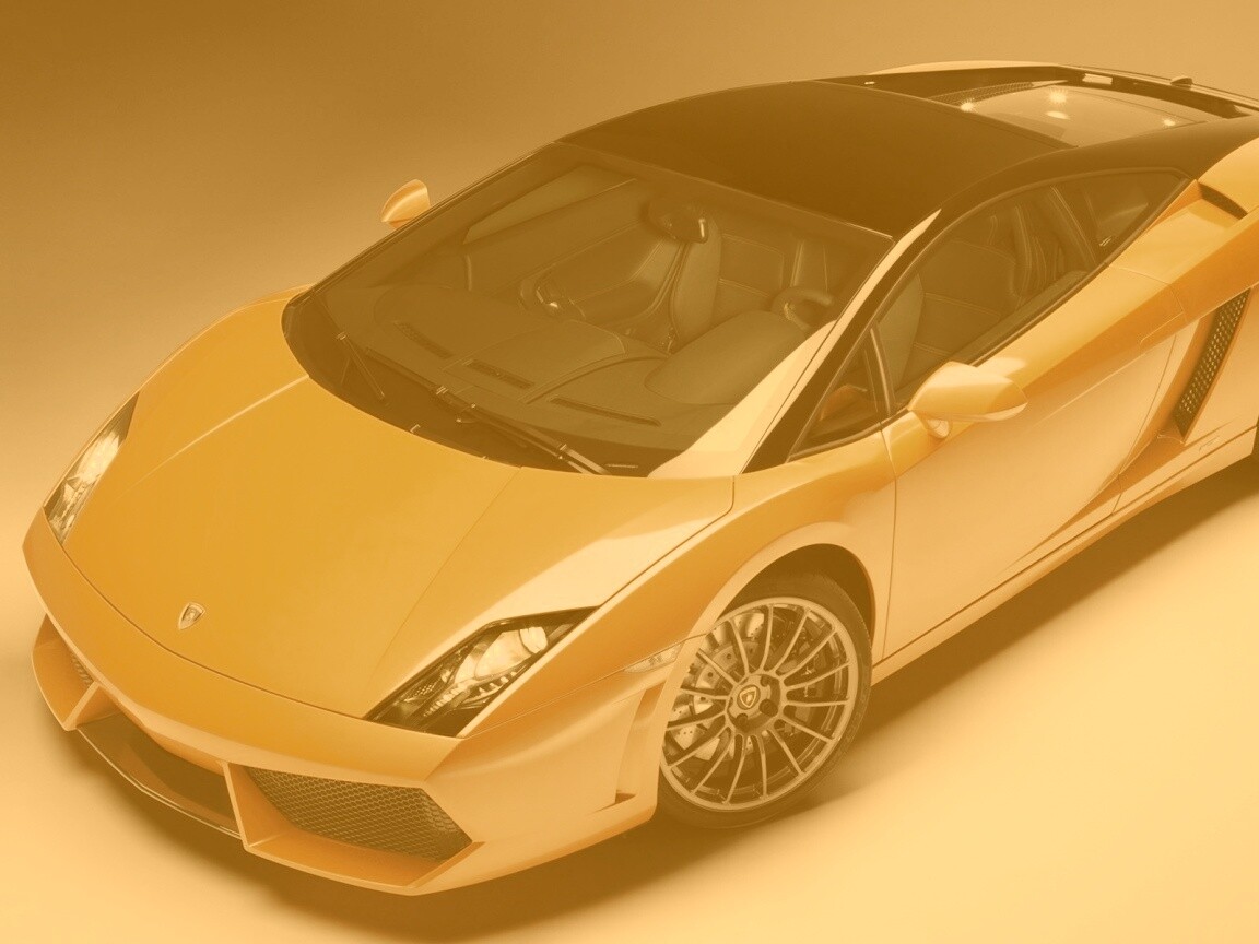 Жёлтый Lamborghini Gallardo обои