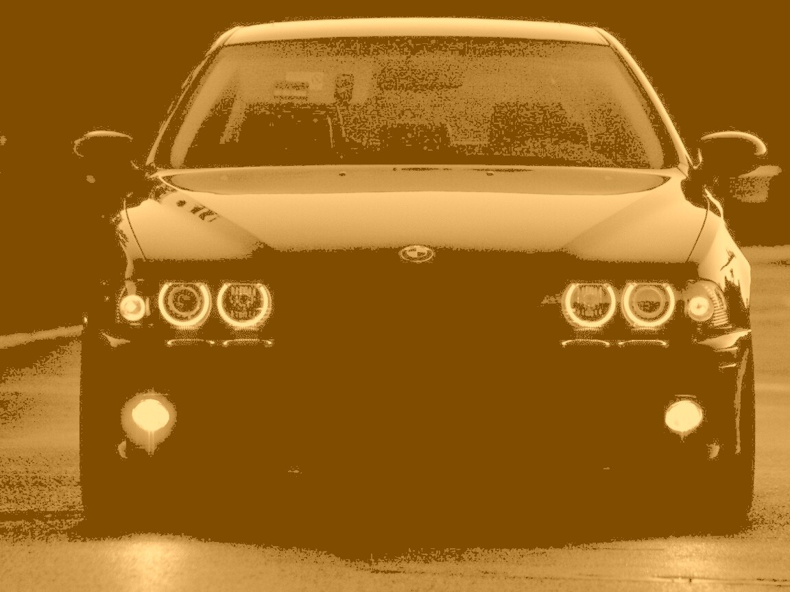 Чёрный BMW обои