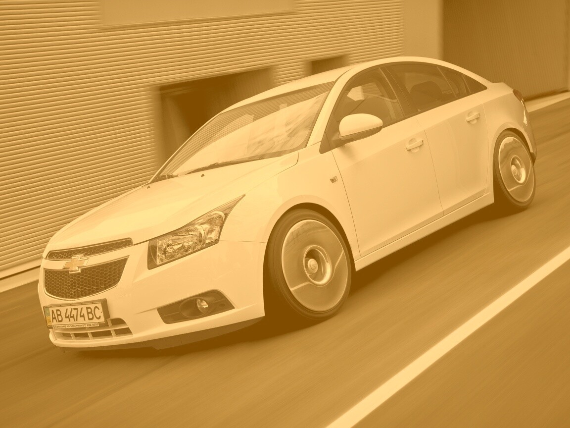 Chevrolet Круз белый седан обои