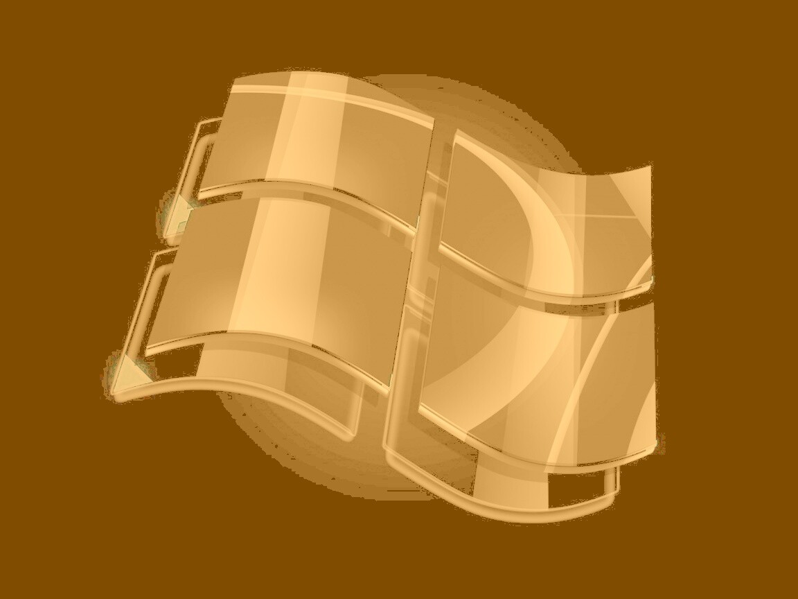 Стеклянный логотип Windows обои