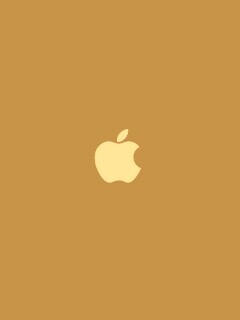 Логотип Apple на черном фоне обои