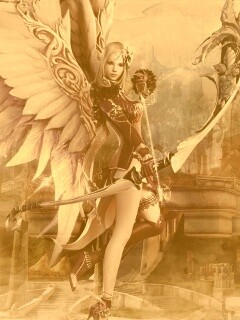 Эльфийка лучница из Aion обои