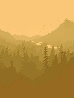 Зеленый Firewatch обои