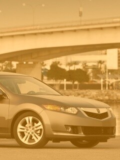 Acura на фоне моста обои