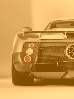 Pagani Zonda сзади обои