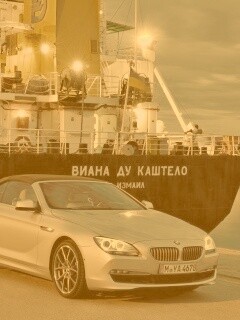 BMW 6 в порту обои