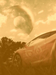 Lamborghini на другой планете обои