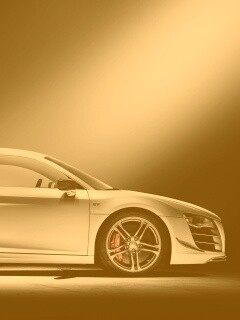 Audi R8 вид сбоку обои