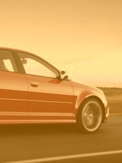 Фотосессия Audi RS3 во время движения обои