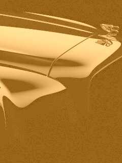 Капот чёрного авто обои