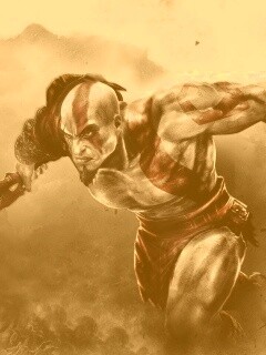 Герой игры God of War обои