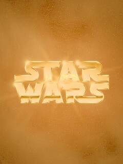 Золотой логотип Star Wars обои