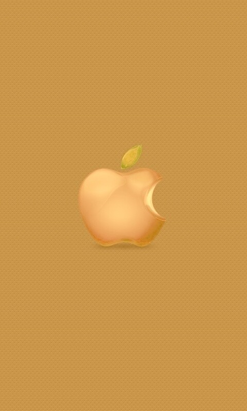 Реалистичный логотип Apple обои