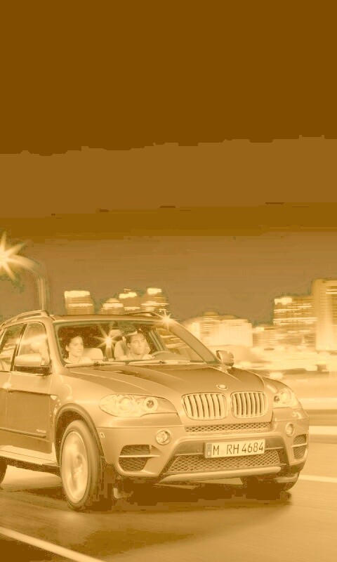 Пара в BMW X5 обои