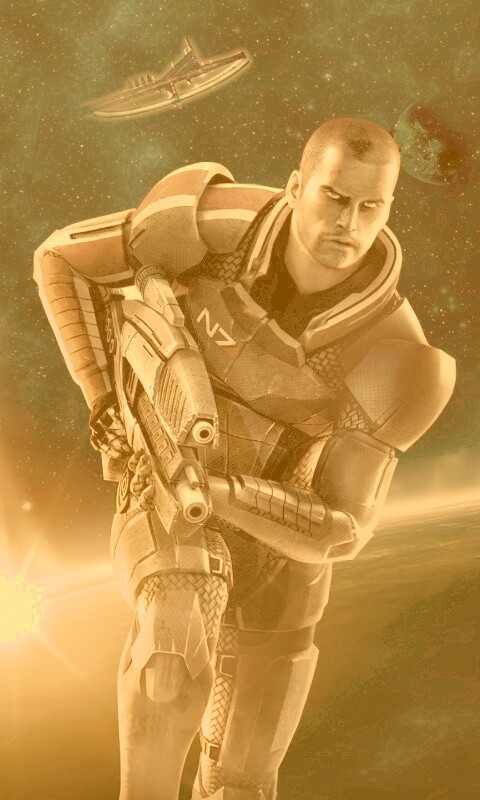 Шепард из вселенной Mass Effect обои