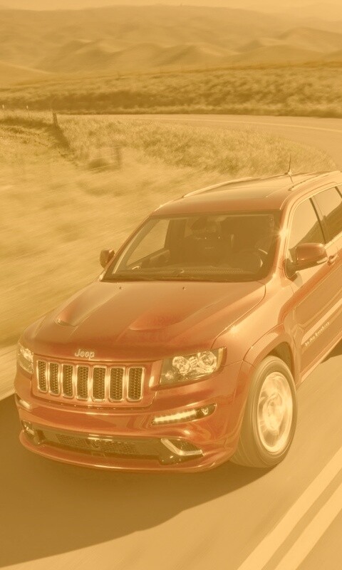 Jeep на дороге обои