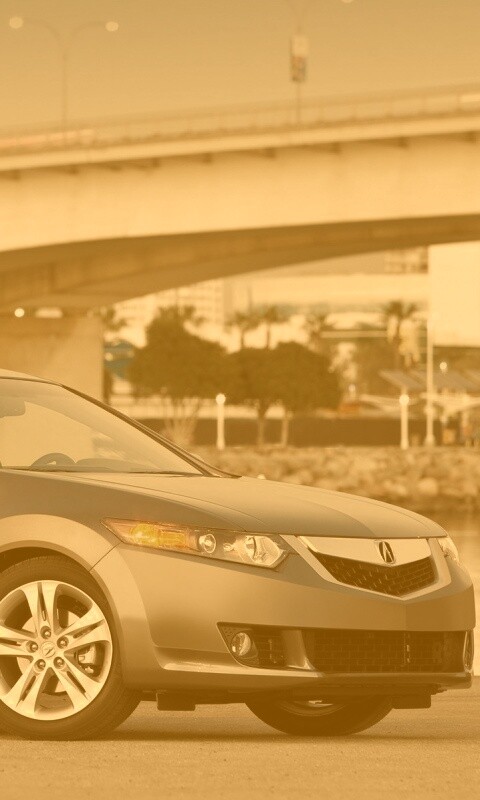 Acura на фоне моста обои