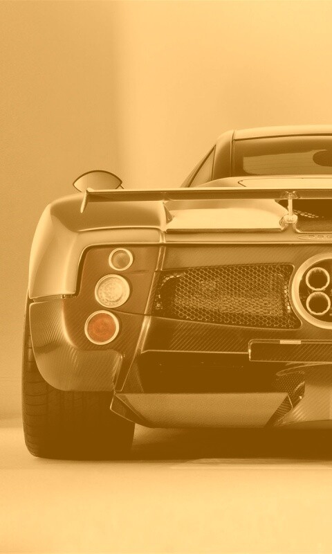 Pagani Zonda сзади обои