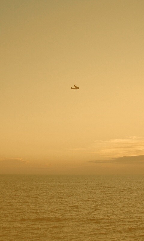 Паращий над морем обои