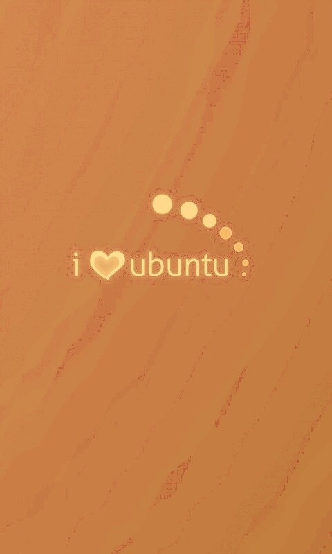 Я люблю убунту обои