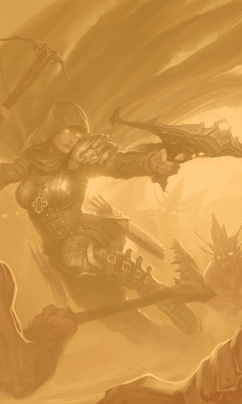 Охотник на демонов из Diablo 3 обои