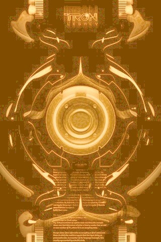 Tron Data Amber обои