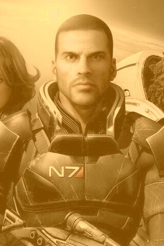 Mass Effect N7 обои