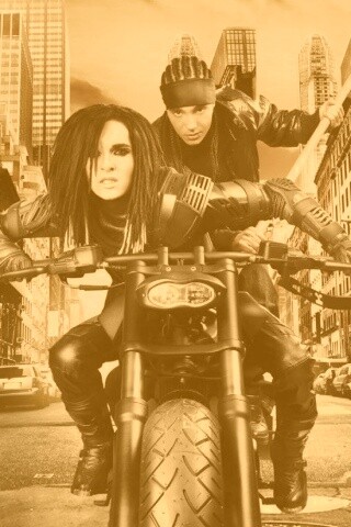 Tokio Hotel на мотоцикле обои