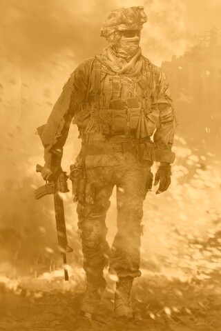 Солдат из modern warfare 2 обои
