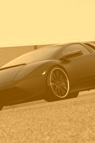 Lamborghini Reventon черного цвета обои