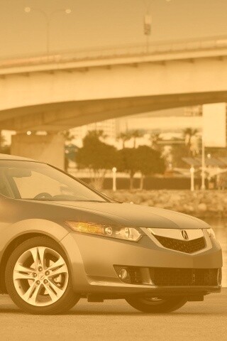 Acura на фоне моста обои