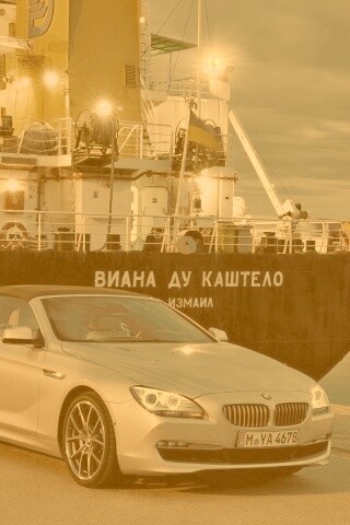 BMW 6 в порту обои