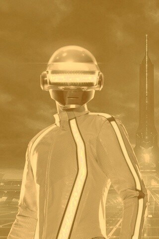 Daft Punk на съемках фильма TRON обои