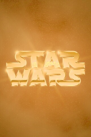 Золотой логотип Star Wars обои