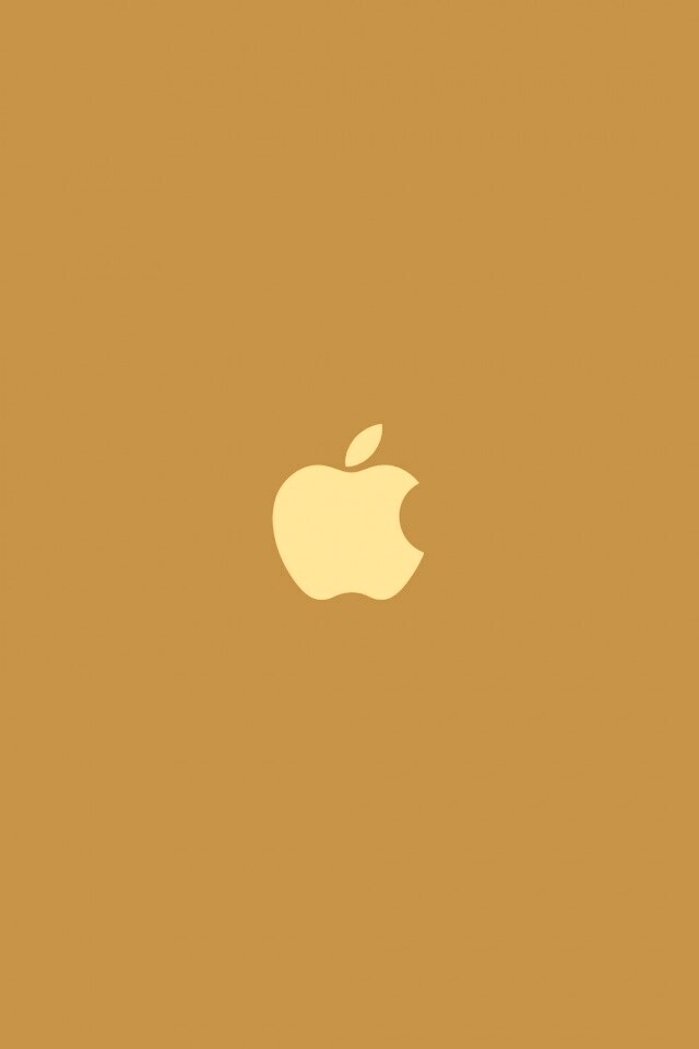 Логотип Apple на черном фоне обои