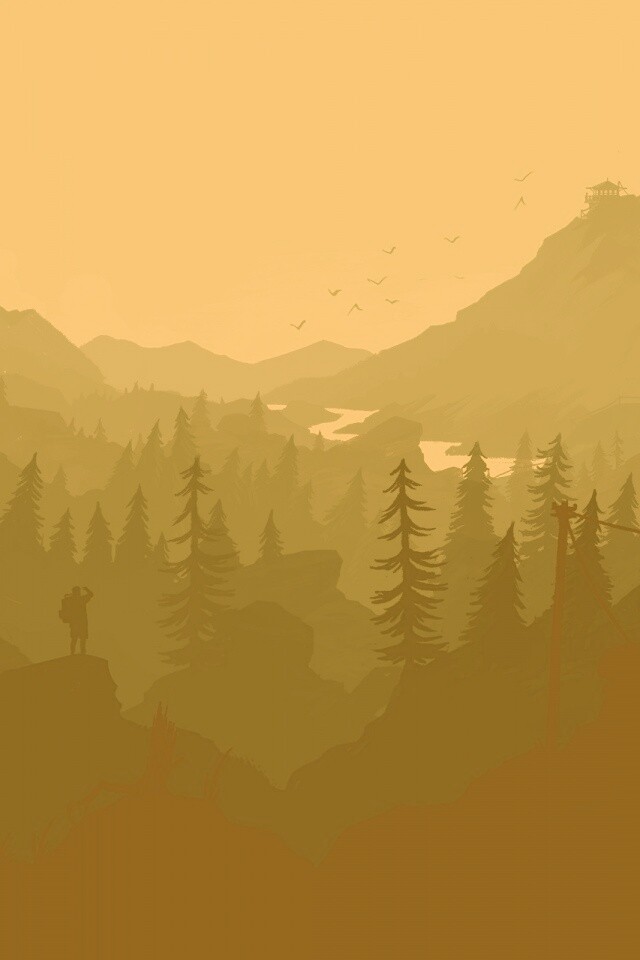 Зеленый Firewatch обои