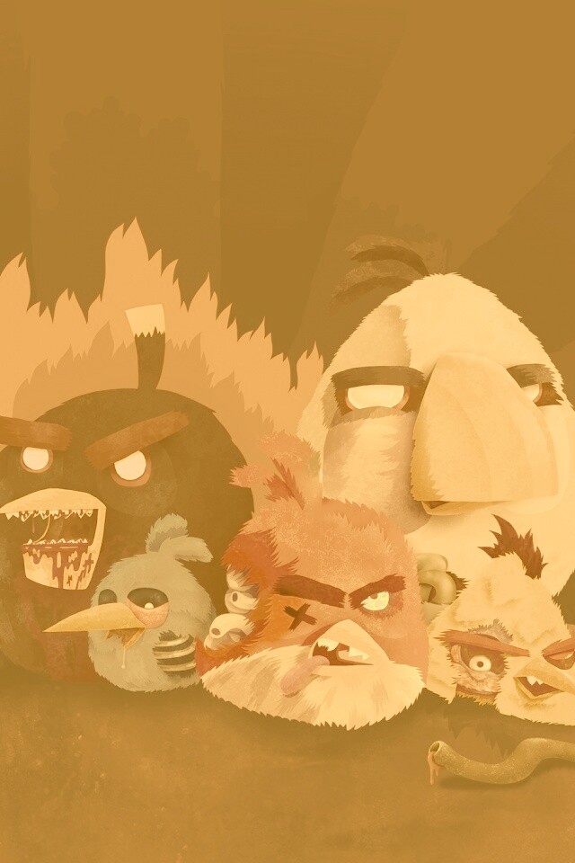 Angry Zombie Birds обои