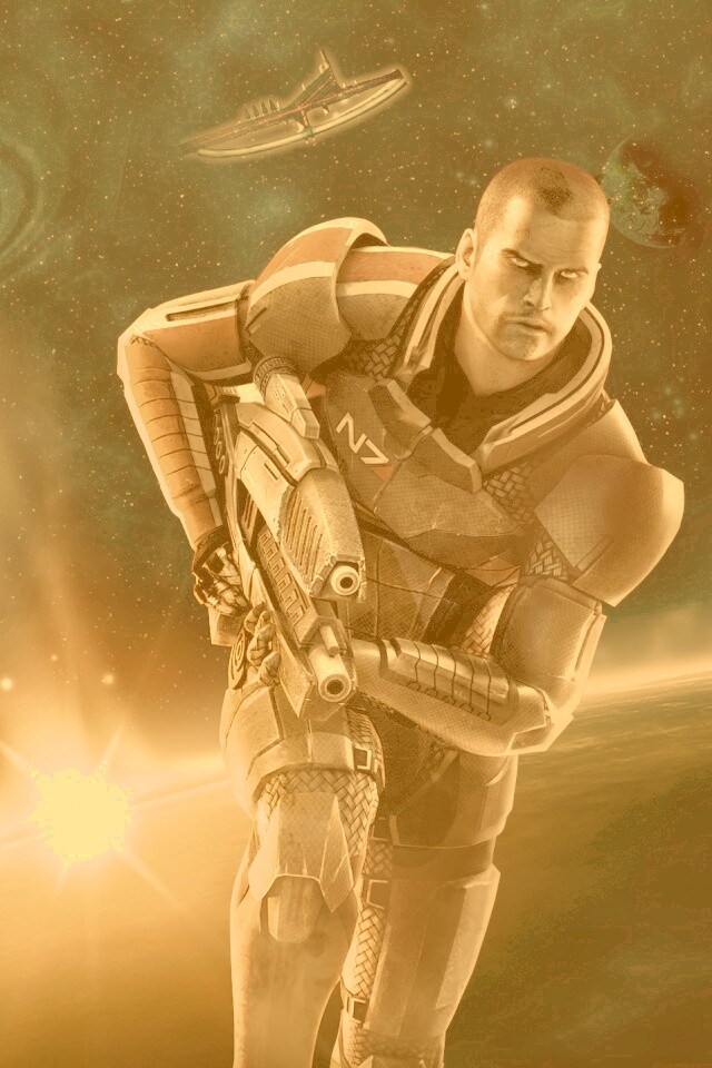 Шепард из вселенной Mass Effect обои