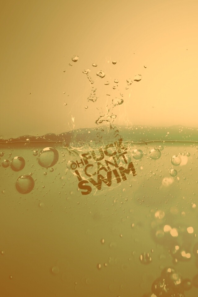 Oh fuck i cant swim обои