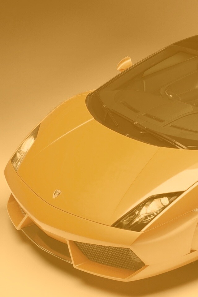 Жёлтый Lamborghini Gallardo обои