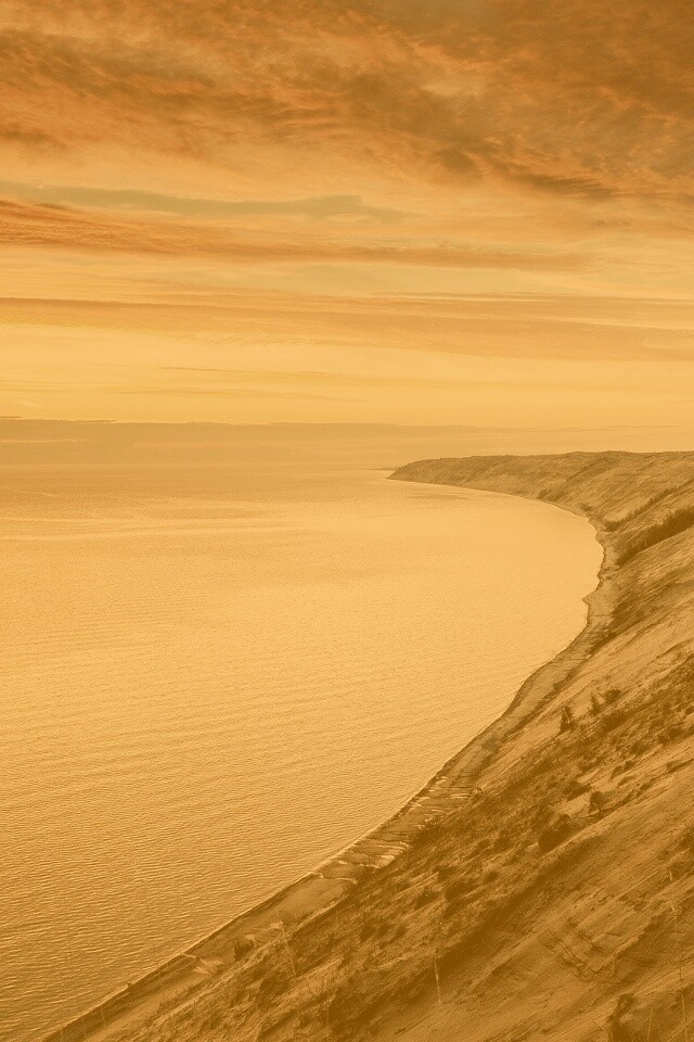 Море на закате обои