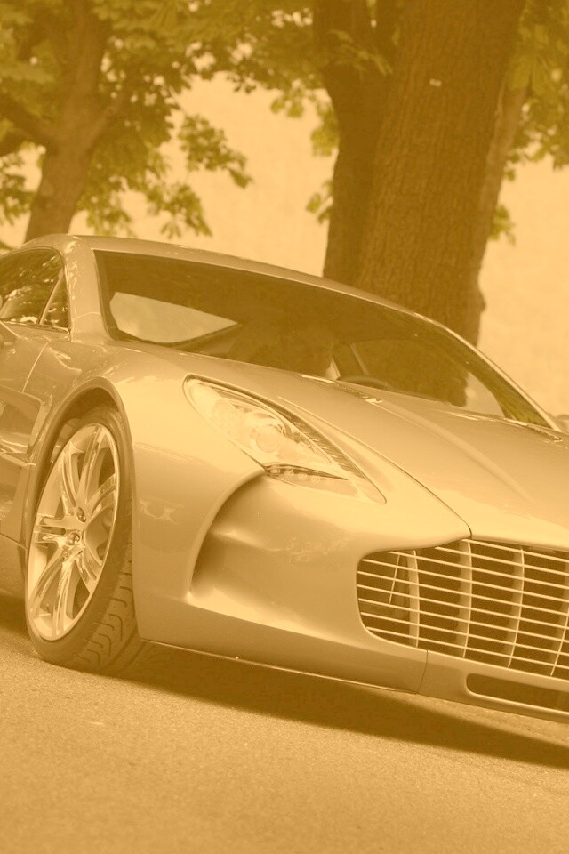 Aston Martin за городом обои