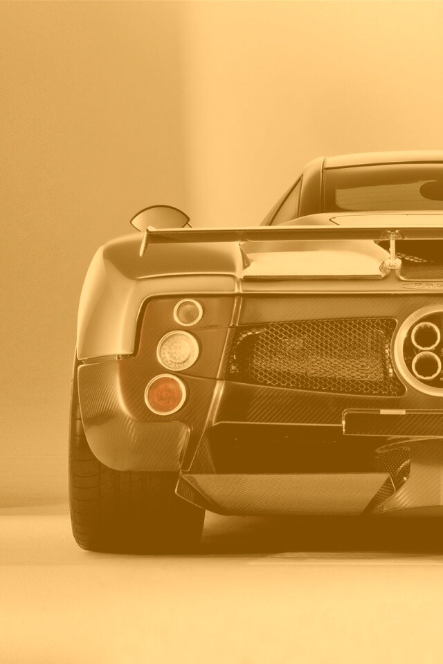 Pagani Zonda сзади обои