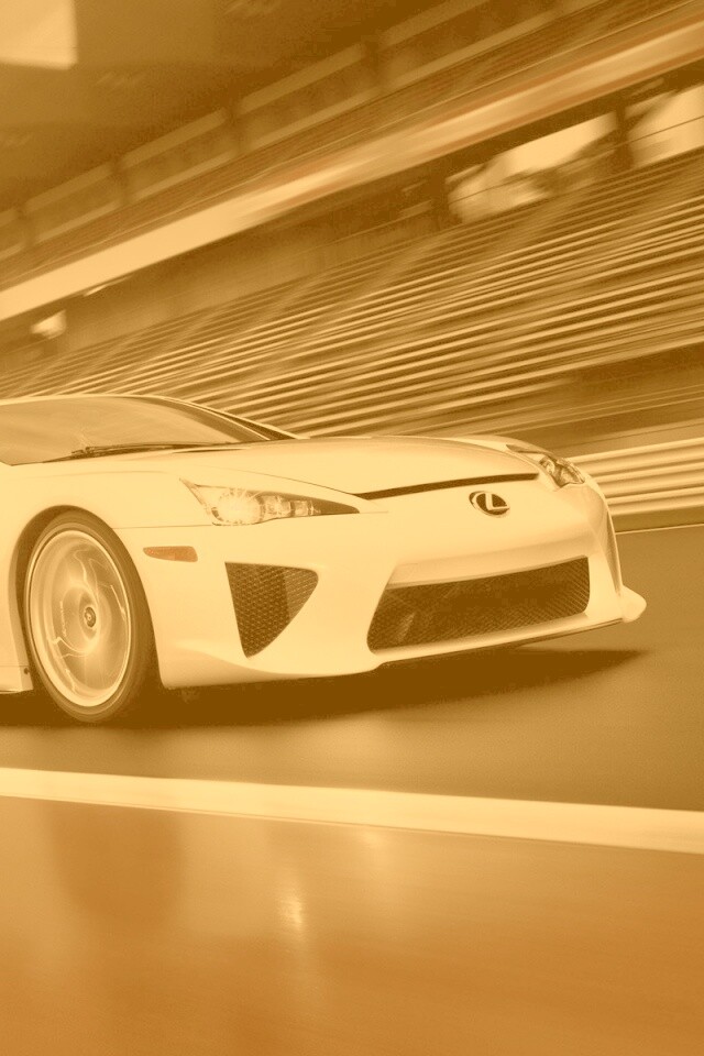 Lexus LFA на тарссу обои