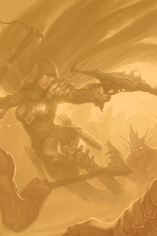 Охотник на демонов из Diablo 3 обои
