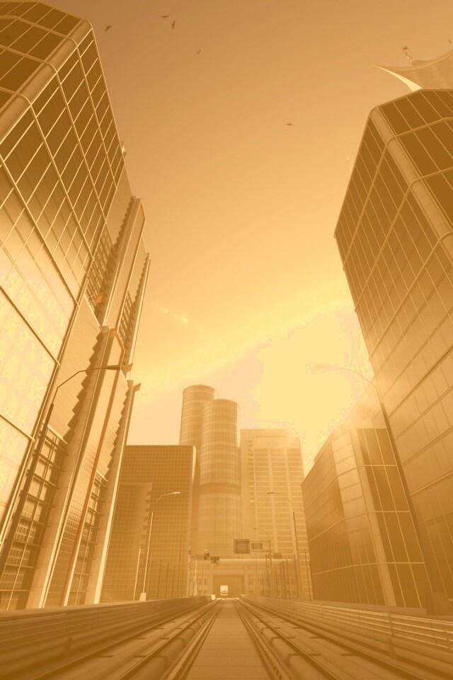 Улица из Mirrors Edge обои
