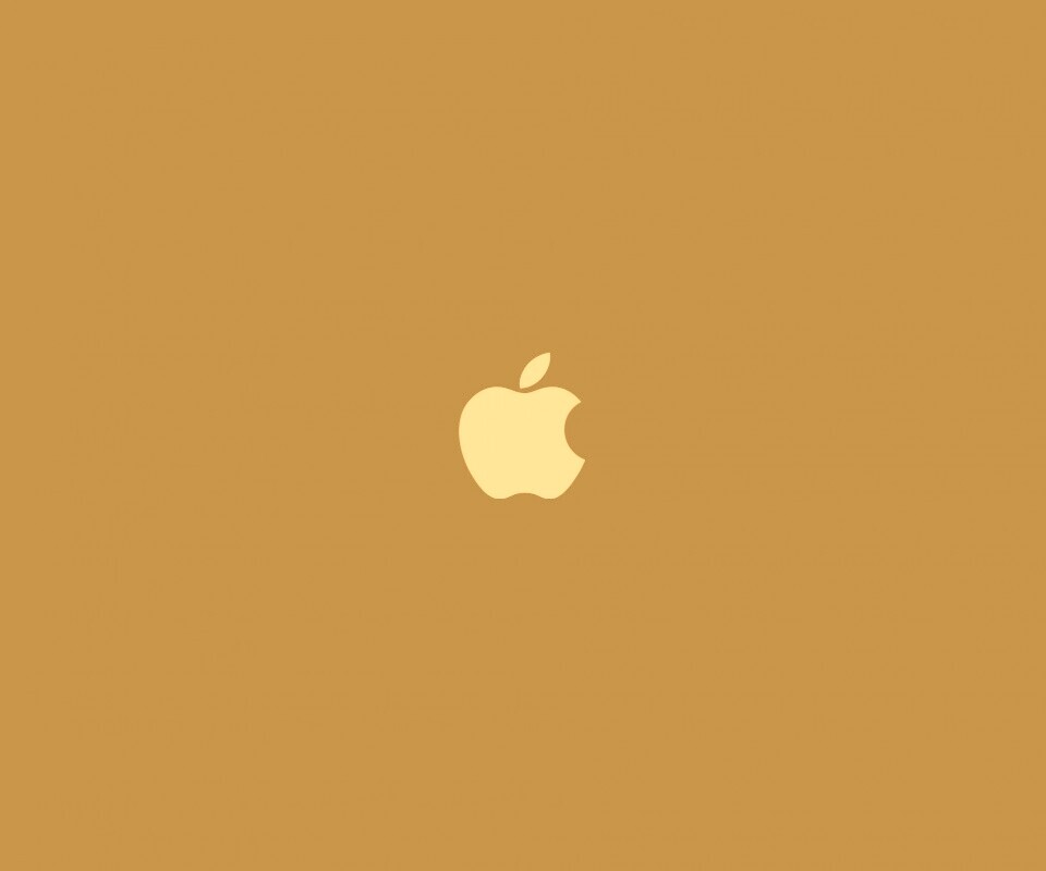 Логотип Apple на черном фоне обои
