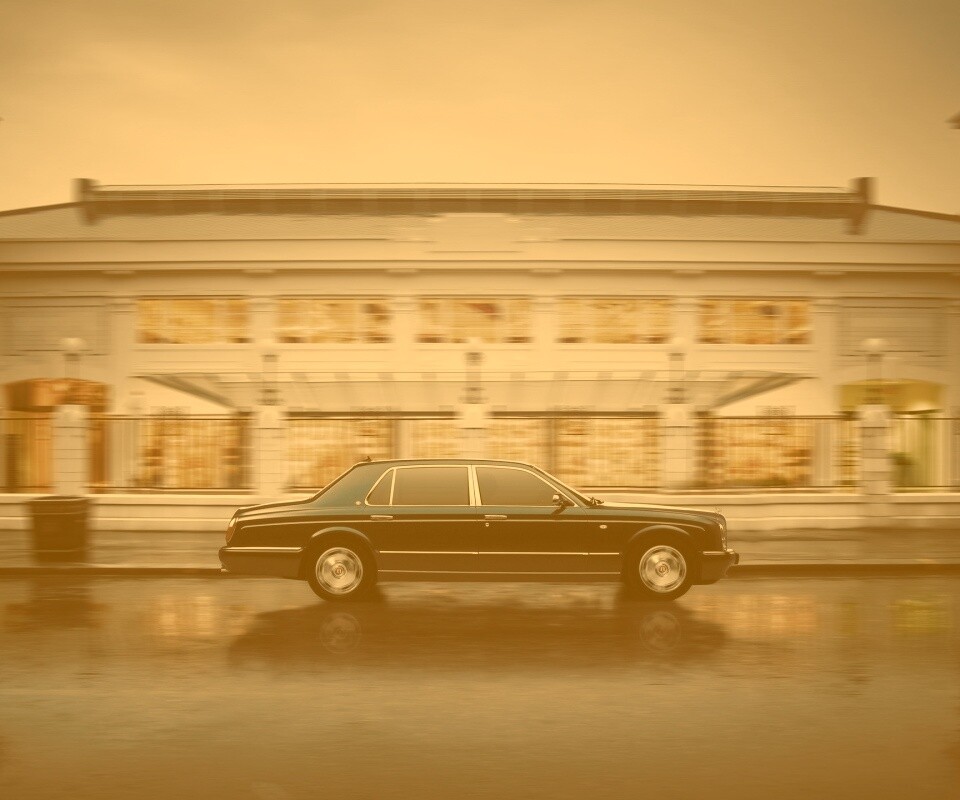 Бентли в городе обои