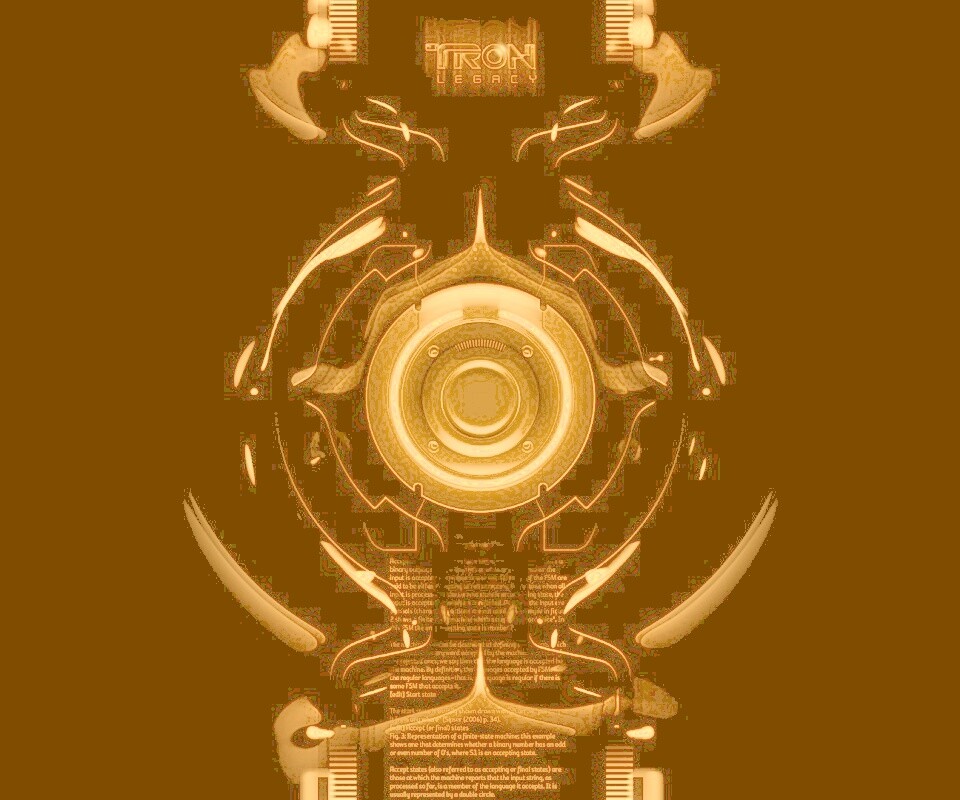 Tron Data Amber обои