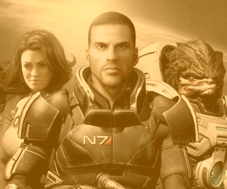 Mass Effect N7 обои